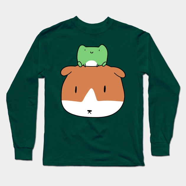 Little Frog and Guinea Pig Face Long Sleeve T-Shirt by saradaboru